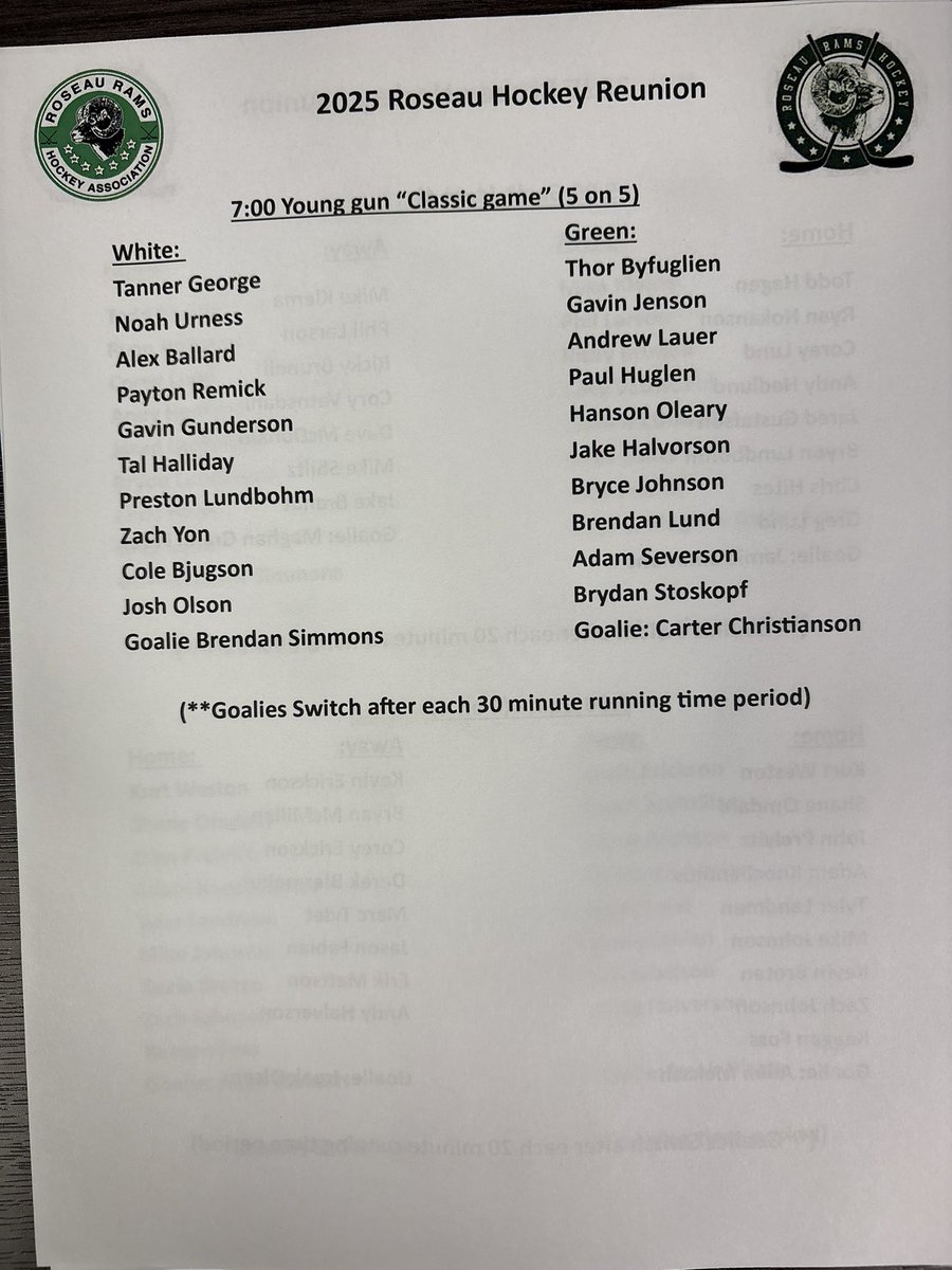 Roseau Rams Hockey Assoc tweet media