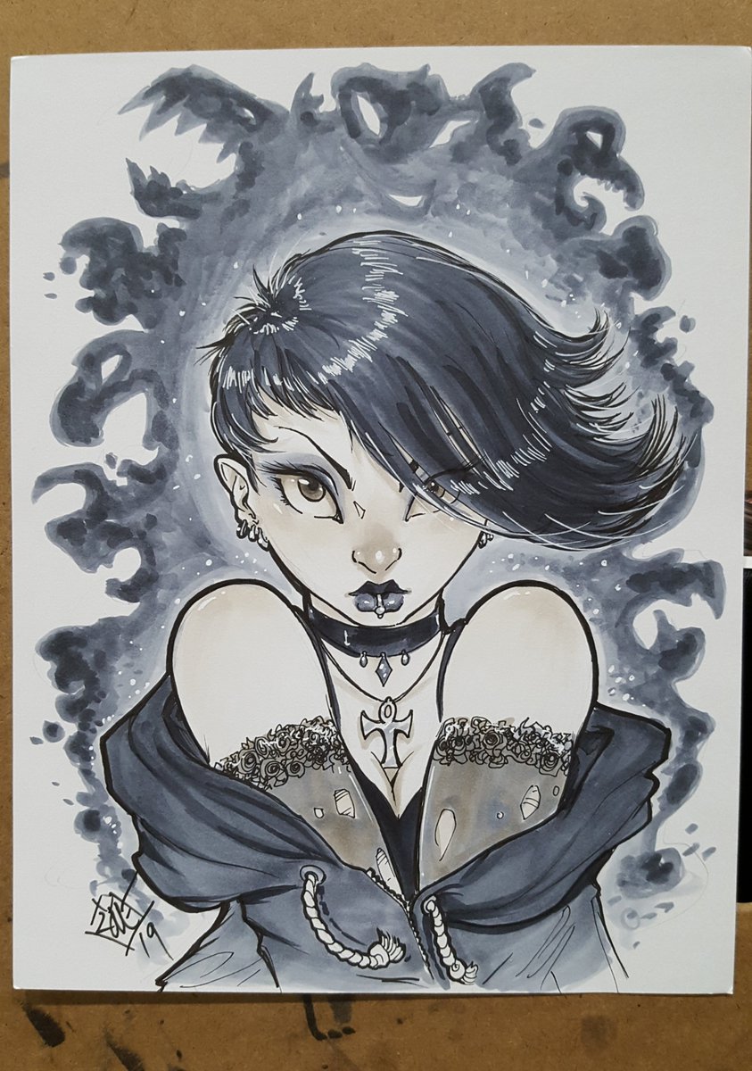 ComfortAndAdam's tweet image. Cute little #gothgirl #ocdrawing done by Comfort waaay back at Almacon in @CopicOfficialUS  

#commissionsopen for @dragoncon 

#markersketch #markerart #artsketch #goth #gothaesthetic #gothstyle
