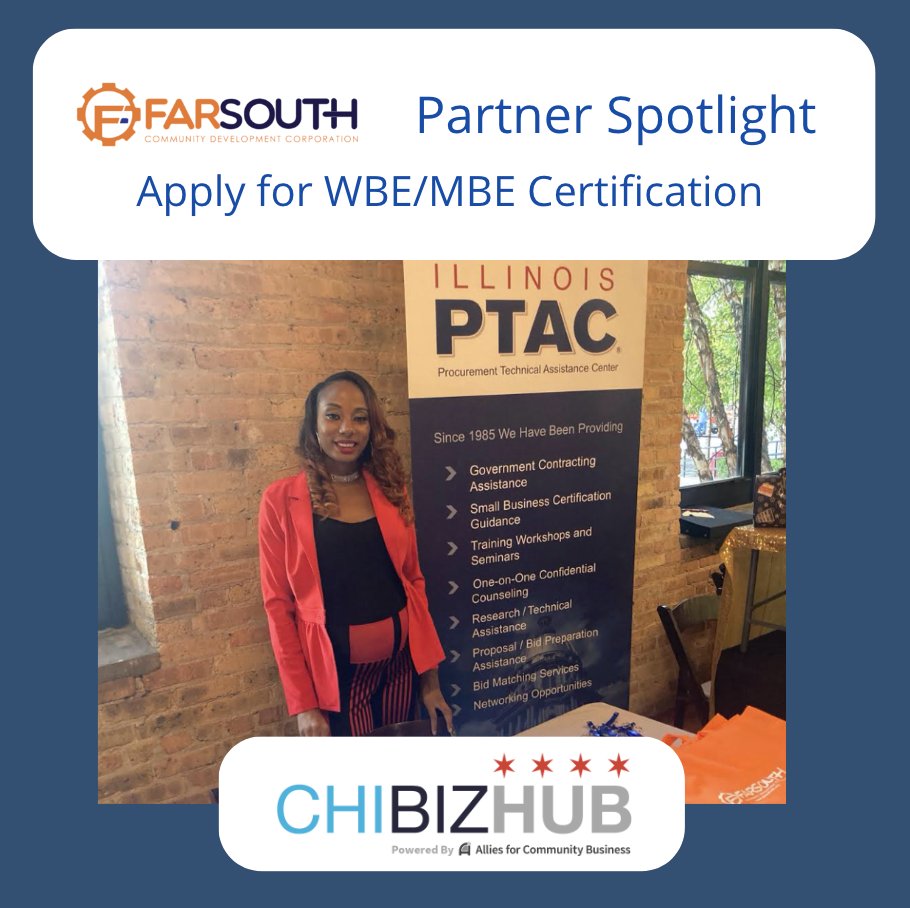 Are you an entrepreneur living in South Side neighborhoods of Chicago? Far South Community Development Corporation can help with business planning, certifications, and licensing. Learn more and connect: loom.ly/Fe7Pi3I #ChiBizHub