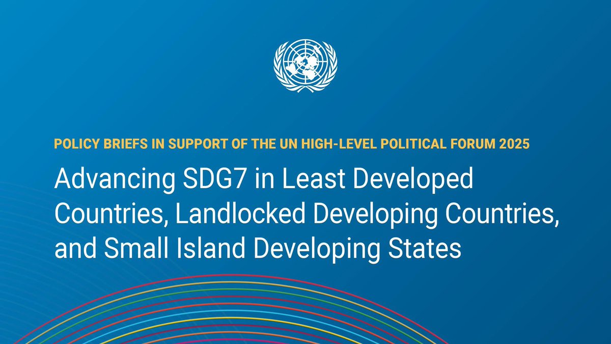 UNOHRLLS's tweet image. Despite global progress, #LDCs, #LLDCs &amp;amp; #SIDS remain off track to achieve universal access to electricity by 2030❗️

🔌 In 2023 - only 59% of people in #LDCs had electricity 

📘 Read our latest report to learn more:
un.org/ohrlls/news/ad…

#SDG7