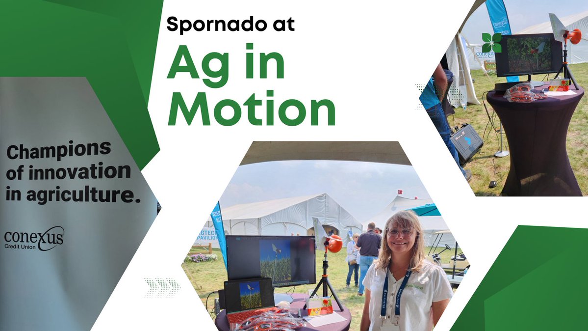 spornadosampler's tweet image. Spornado had a great time at #AgInMotion with Conexus! 🚜 Thanks to everyone who stopped by our booth to see how early disease detection is changing the game for growers. Smart tools, real impact. #AgTech #Spornado #ConexusCollab #SaskAg