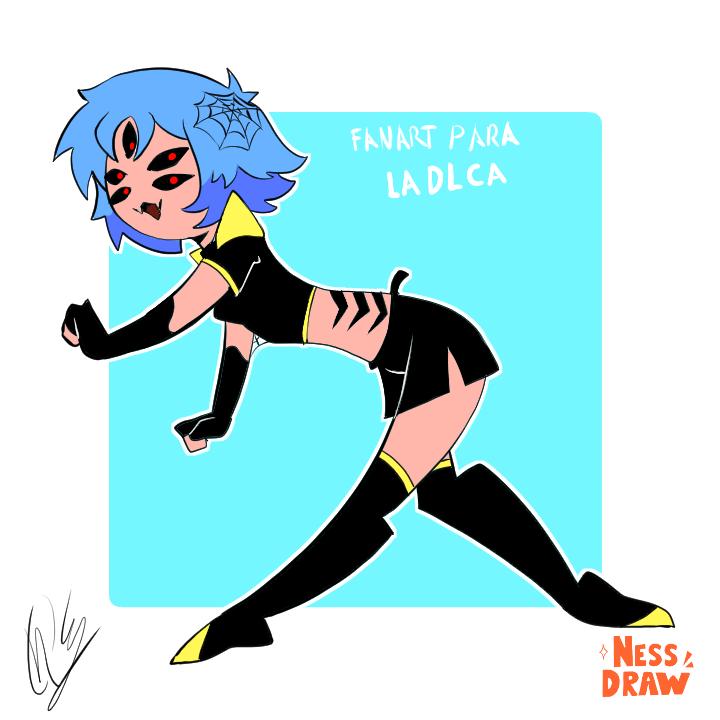 Nessrpe's tweet image. Fanart. She reminds me Muffet, of Undertale