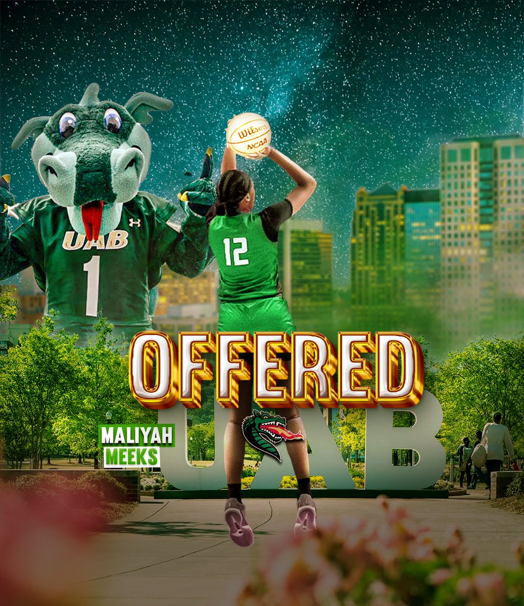 meeks_maliyah's tweet image. Blessed to receive a D1 offer from the University of Alabama Birmingham. Thank you @UAB_WBBALL all glory to God