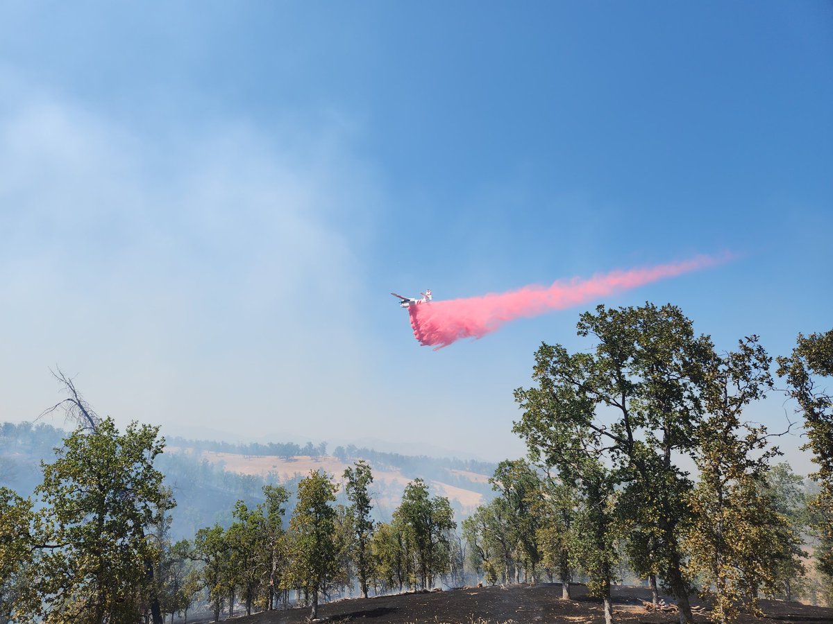 CALFIRETGU's tweet image. CAL FIRE Tehama-Glenn Unit and Tehama County Fire Department are at scene of a 15 acre vegetation fire on Frank Ball Rd X Hwy 36W in the Baker area. Forward progress stopped. Crews are making good progress. #BakerFire #CALFIRETGU2025