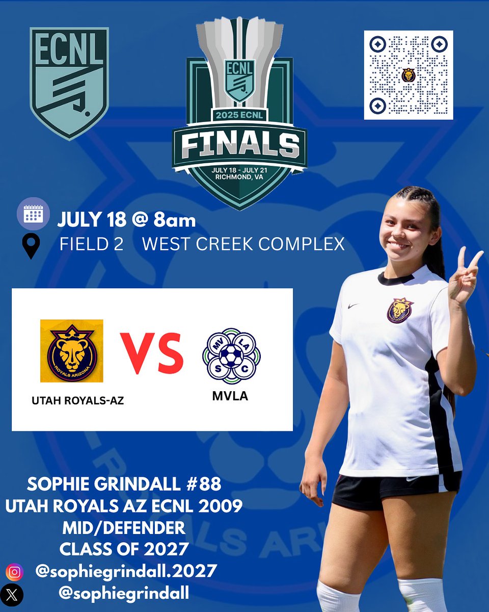 Sophie Grindall (@sophiegrindall) on Twitter photo First game of the ECNL National Playoffs vs MVLA🔥
<a href="/BayAreaSocScout/">Robert Almasin</a> <a href="/YAthletesF/">Young Athletes Fitness</a> <a href="/ImYouthSoccer/">ECNL/GA/Recruiting/College Soccer</a> <a href="/ImCollegeSoccer/">College Soccer Truth ™</a> <a href="/NavyWSoccer/">Navy Women's Soccer</a> <a href="/eliteballersisa/">Elite Ballers International Soccer Academy</a> <a href="/AZgirlsSoccer/">AZgirlsSoccer</a> <a href="/LipscombWSOC/">LipscombWSOC</a> <a href="/nxt1sports/">NXT 1</a> <a href="/coachcurtis42/">Coach Curtis</a> <a href="/_Chloe_Marquez/">Chloe Marquez</a> <a href="/TopPreps/">SPORTS NEWS, VIDEOS, GRAPHICS, EXPOSURE & MORE</a> <a href="/SocAddicts/">SoccerAddicts</a> <a href="/SunilSportsNews/">Sports News By Sunil Sunder Raj</a> <a href="/wearesoccershow/">We Are Soccer ⚽️</a> First game of the ECNL National Playoffs vs MVLA🔥
<a href="/BayAreaSocScout/">Robert Almasin</a> <a href="/YAthletesF/">Young Athletes Fitness</a> <a href="/ImYouthSoccer/">ECNL/GA/Recruiting/College Soccer</a> <a href="/ImCollegeSoccer/">College Soccer Truth ™</a> <a href="/NavyWSoccer/">Navy Women's Soccer</a> <a href="/eliteballersisa/">Elite Ballers International Soccer Academy</a> <a href="/AZgirlsSoccer/">AZgirlsSoccer</a> <a href="/LipscombWSOC/">LipscombWSOC</a> <a href="/nxt1sports/">NXT 1</a> <a href="/coachcurtis42/">Coach Curtis</a> <a href="/_Chloe_Marquez/">Chloe Marquez</a> <a href="/TopPreps/">SPORTS NEWS, VIDEOS, GRAPHICS, EXPOSURE & MORE</a> <a href="/SocAddicts/">SoccerAddicts</a> <a href="/SunilSportsNews/">Sports News By Sunil Sunder Raj</a> <a href="/wearesoccershow/">We Are Soccer ⚽️</a>