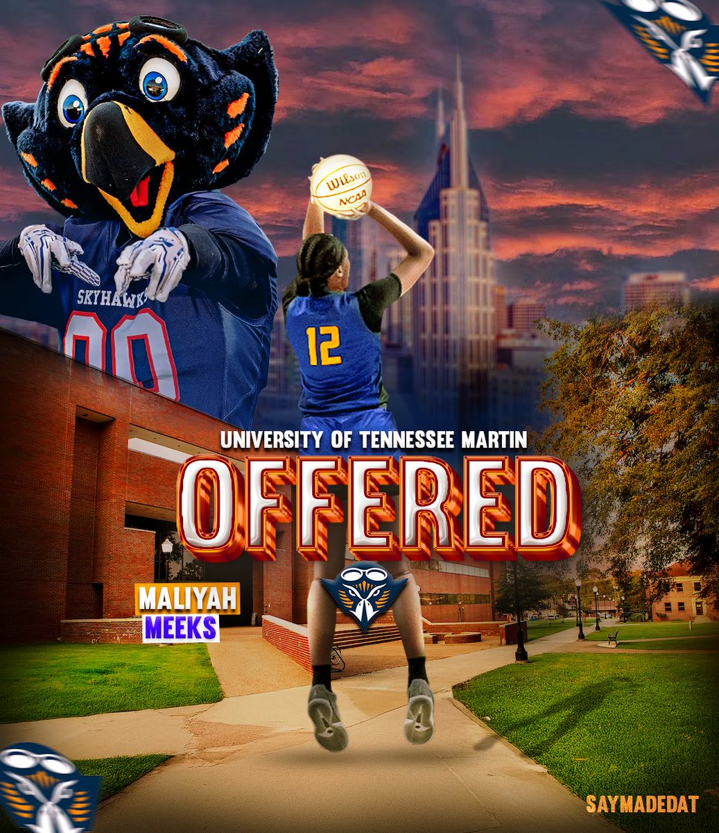 meeks_maliyah's tweet image. Blessed to receive a D1 offer from the University of Tennesee at Martin. Thank you @UTMartinWBB all glory to God