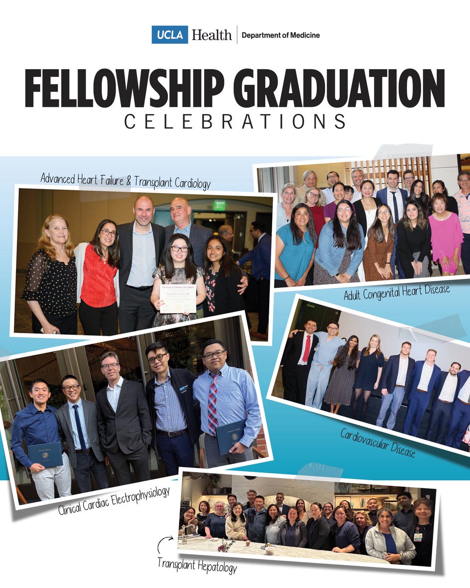 DOM_UCLA's tweet image. Congratulations to our fellowship graduates!!! We’re so proud of their accomplishments and excited for all that lies ahead in their medical journeys. Enjoy highlights from their graduation celebrations here: uclahs.fyi/4kp5L6E