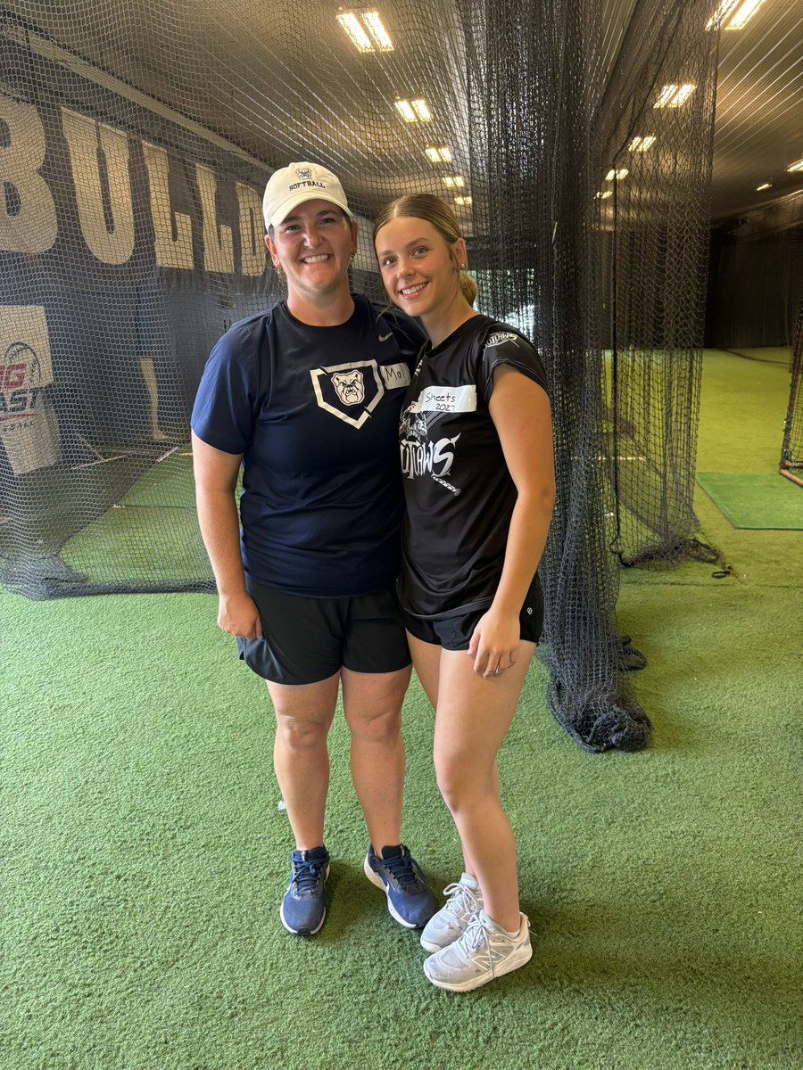Thank you <a href="/ButlerSoftball/">Butler Softball</a> for camp today. Loved being back on campus! Appreciate all your time, instruction and feedback given. Go Bulldogs! <a href="/BUsoftballcoach/">Scott Hall</a> <a href="/CoachMalWinters/">Mallory Winters</a> <a href="/Outlaws16UNat/">OhioOutlaws16UNational</a>