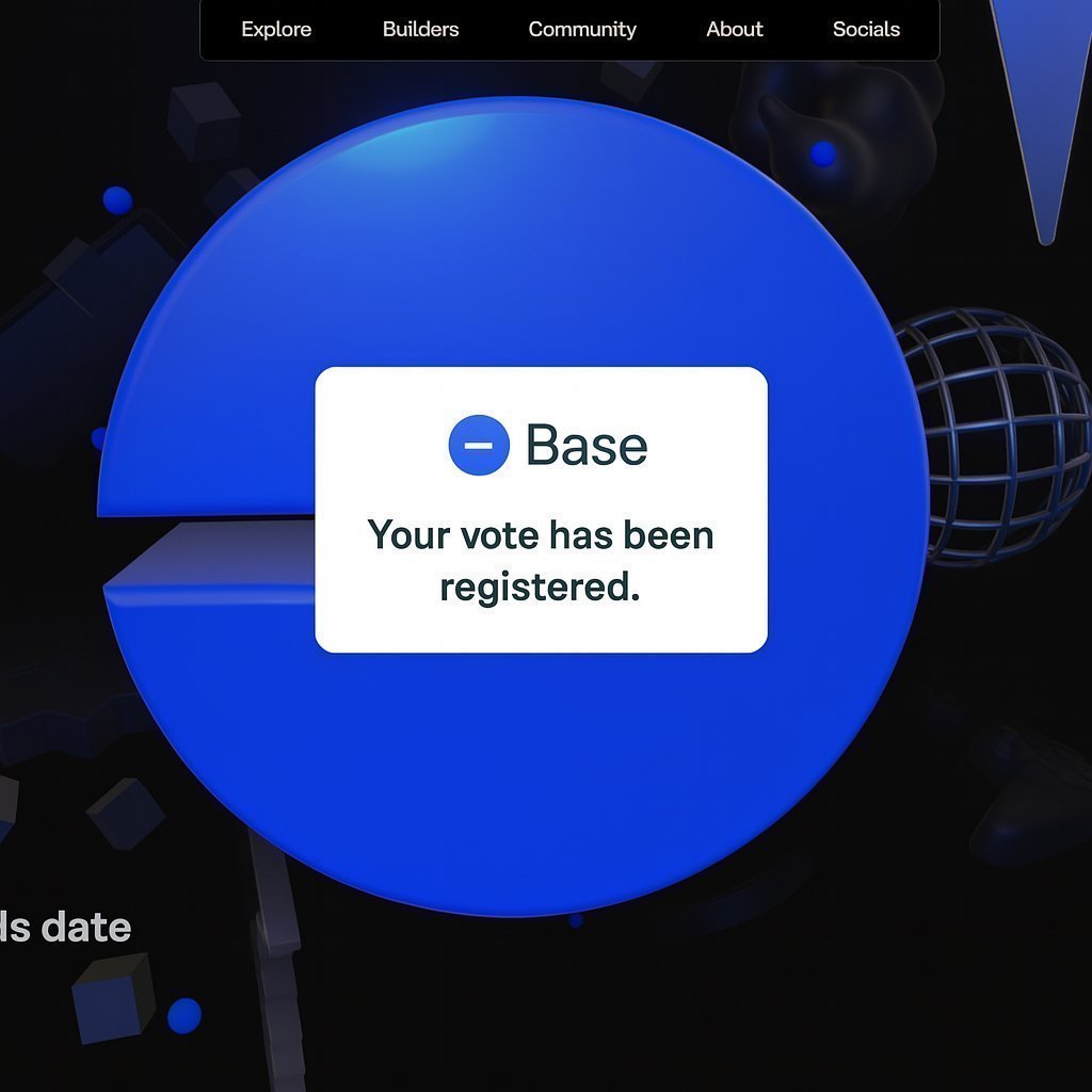 <a href="/base/">Base</a> <a href="/baseapp/">Base app</a> <a href="/_johngranata/">John Granata</a> 🟦 A new wave of community rewards decision-making has started at stage-base.org.
Voting’s not just open — it’s active. Watch how it plays out 👇