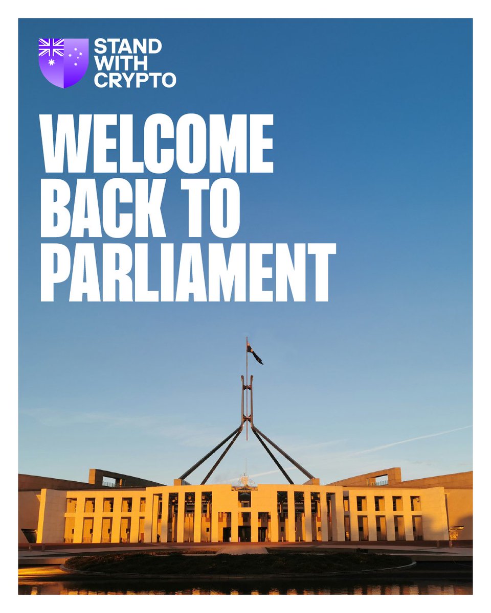 Parliament’s back - and so is the push for smarter crypto policy in Australia.
Let’s make 2025 the year of innovation, not hesitation.

👉 Join the movement: standwithcrypto.org/au
#StandWithCryptoAU #CryptoPolicy #Web3Australia