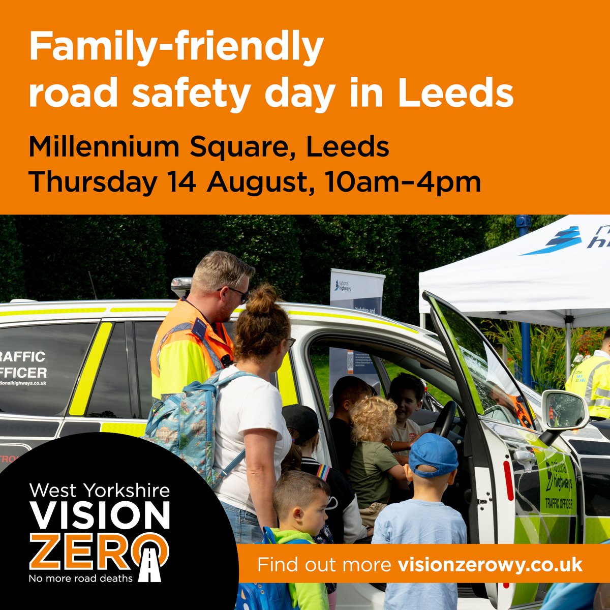 ConnectingLeeds's tweet image. Come join us at a free, family friendly event.
🚓🚒See emergency service vehicles
👍Test your reactions
🚲Get support with cycling
🛣️Find out more about road safety
📍 Millennium Square, Leeds
📅 Thursday 14th August
⌚️From 10am
More info orlo.uk/QtBgd