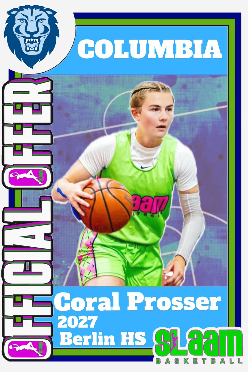 slaambasketball (@slaambasketball) on Twitter photo 🚨 HUGE NEWS for the #SLAAMFam! Congrats <a href="/coral_prosser24/">Coral Prosser</a> on your official offer to join <a href="/CUCoachG/">Megan Griffith</a> & <a href="/CULionsWBB/">Columbia Women's Basketball</a>! 🎉 This is massive—let’s go celebrate this STATE CHAMP from Berlin HS! 🔥 <a href="/slaam2026jamal/">SLAAM 2026 Woodson</a> <a href="/BerlinAthletics/">Berlin Athletics</a> <a href="/SelectEventsBB/">Select Events Basketball</a> <a href="/getmeoffersnow/">GET ME OFFERS NOW!</a> #SLAAMBasketball 🚨 HUGE NEWS for the #SLAAMFam! Congrats <a href="/coral_prosser24/">Coral Prosser</a> on your official offer to join <a href="/CUCoachG/">Megan Griffith</a> & <a href="/CULionsWBB/">Columbia Women's Basketball</a>! 🎉 This is massive—let’s go celebrate this STATE CHAMP from Berlin HS! 🔥 <a href="/slaam2026jamal/">SLAAM 2026 Woodson</a> <a href="/BerlinAthletics/">Berlin Athletics</a> <a href="/SelectEventsBB/">Select Events Basketball</a> <a href="/getmeoffersnow/">GET ME OFFERS NOW!</a> #SLAAMBasketball