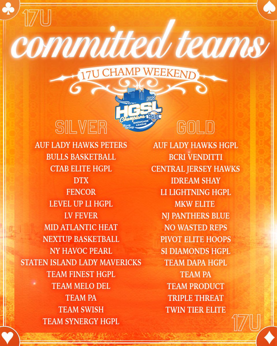 Time to show up and show out on the biggest stage of the year😈

17u Teams headed to Atlantic City for Championship Weekend for the NCAA Live Period 🌊

🔽View full schedule on BTB Event Live
eventlive.bethebeast.com