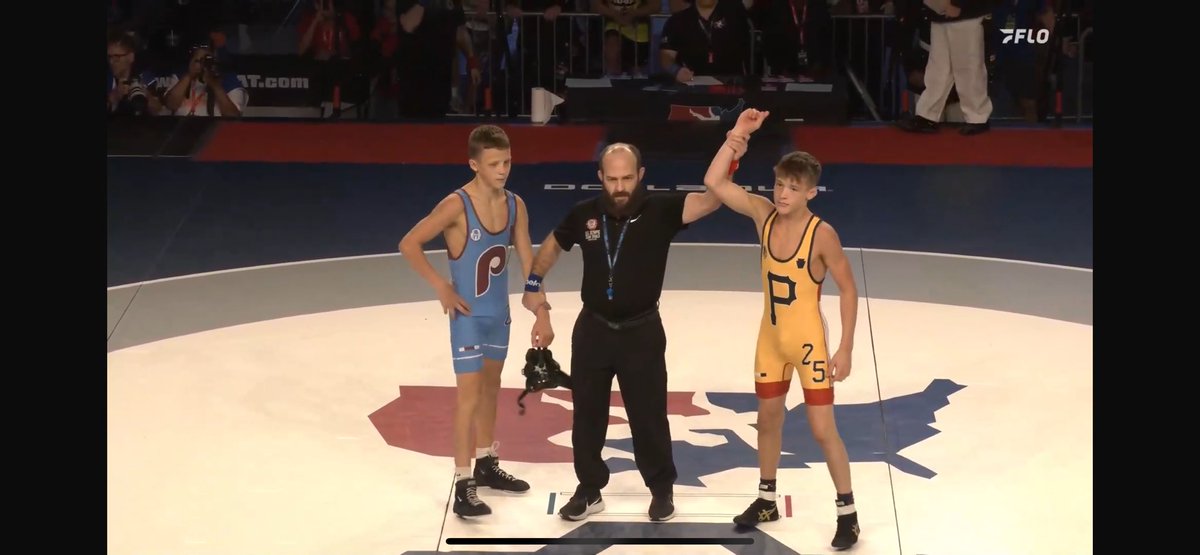 Congratulations Kooper Deputy!! 2025 US Marine Corps Junior Nationals 16U 100lb Champion!! Earning that Stop Sign and All American status!! #LionPride <a href="/CoachDep/">Coach Dep</a>