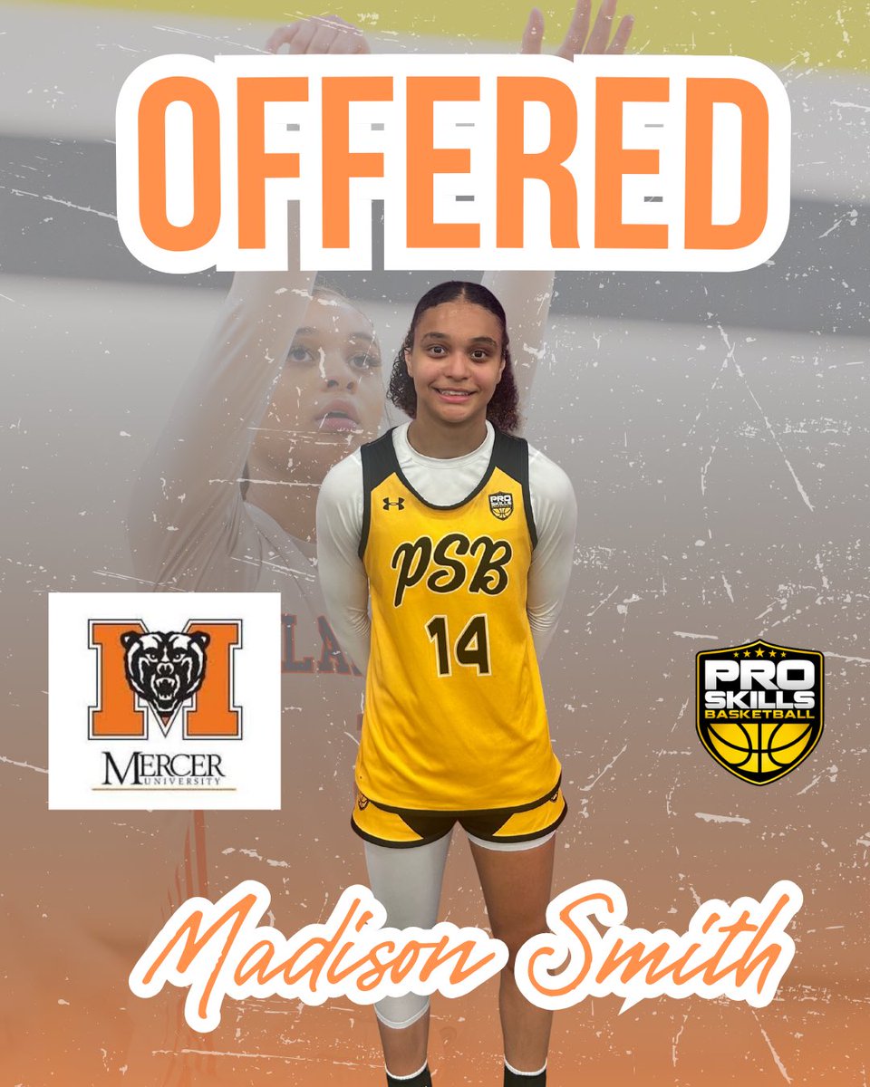 Pro Skills Richmond (@psbrichmond) on Twitter photo Congrats <a href="/Madi_MadDog14/">Madison Smith</a> for her recent D1 offer from
Mercer University 💪<a href="/PGHVirginia/">Prep Girls Hoops Virginia</a> <a href="/ballislifewbb_/">Ballislife Womens Basketball</a> Congrats <a href="/Madi_MadDog14/">Madison Smith</a> for her recent D1 offer from
Mercer University 💪<a href="/PGHVirginia/">Prep Girls Hoops Virginia</a> <a href="/ballislifewbb_/">Ballislife Womens Basketball</a>