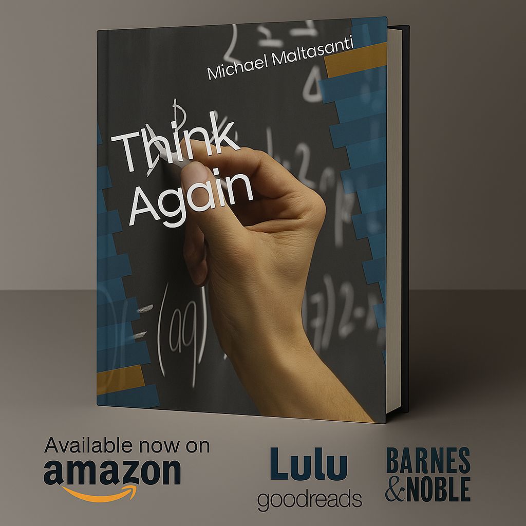 bamideled10's tweet photo. Think Again by Michael Maltasanti
Challenge your beliefs. Question the familiar.
This thought provoking read dives into misunderstood ideas and encourages freethinkers to see the world differently.
#ThinkAgainBook #MichaelMaltasanti #FreethinkerReads #BookRecommendation https://t.co/KM2KdfQV2D