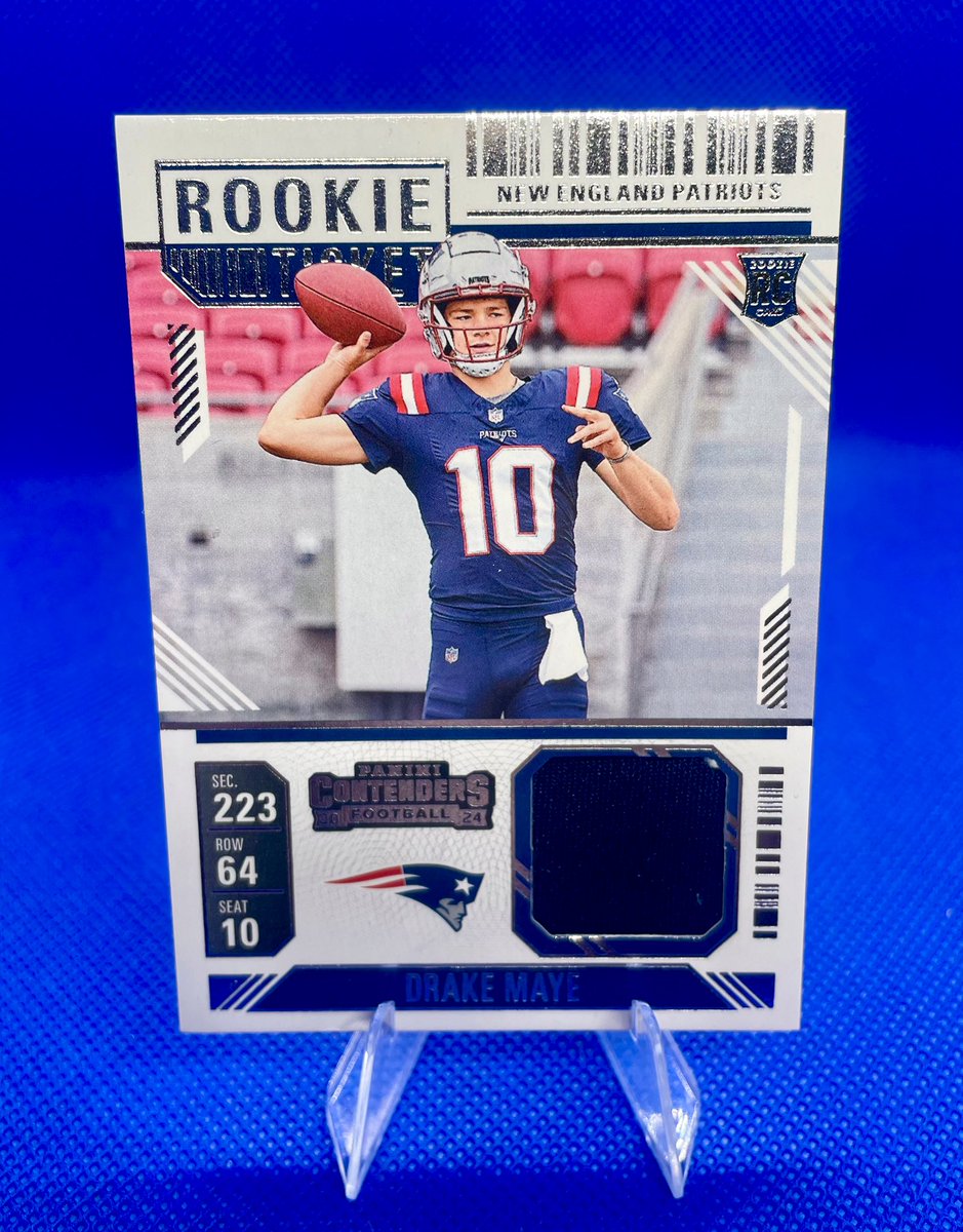 Four Corners Collect (@fourcorners_) on Twitter photo 🏈 GIVEAWAY TIME 🏈
Drake Maye contenders rookie patch!
Two things ya gotta do.
✅ RT
✅ Follow <a href="/FourCorners_/">Four Corners Collect</a>
I’ll be drawing Sunday 7/20 9 PM and get the card shipped the following morning! Goodluck 🤝
#NEPats #thehobby 🏈 GIVEAWAY TIME 🏈
Drake Maye contenders rookie patch!
Two things ya gotta do.
✅ RT
✅ Follow <a href="/FourCorners_/">Four Corners Collect</a>
I’ll be drawing Sunday 7/20 9 PM and get the card shipped the following morning! Goodluck 🤝
#NEPats #thehobby