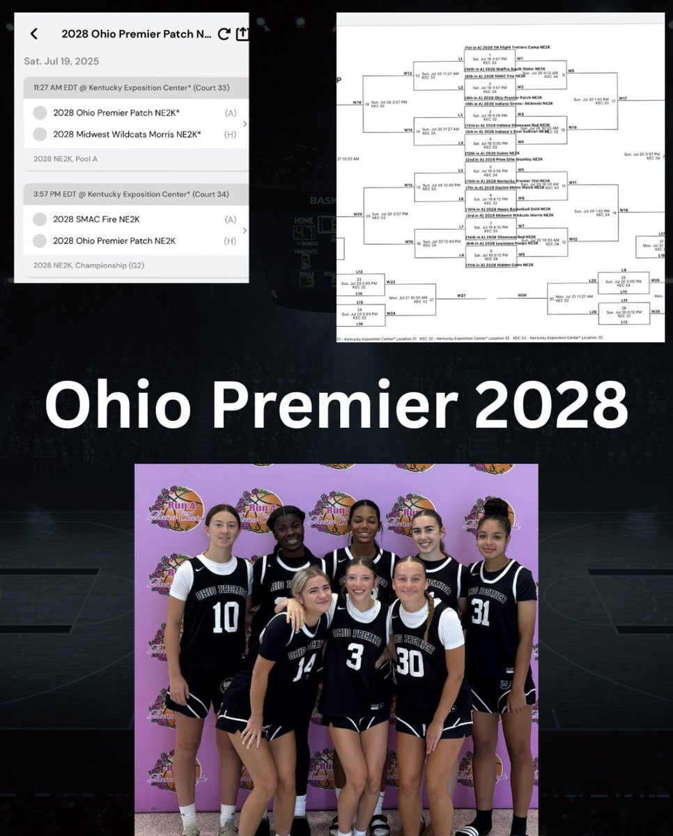 Brian Patch (@coachbpatch) on Twitter photo Our schedule for the <a href="/NE2KHoops/">NE2KHoops</a> National Championship this weekend in Louisville. <a href="/NE2K_Rich/">NE2K Rich</a> <a href="/PGH_Ohio/">Prep Girls Hoops Ohio</a> <a href="/PGHKentucky/">Prep Girls Hoops Kentucky</a> <a href="/JrAllStarOH/">Ohio Jr. All-Star GBB</a> <a href="/JrAllStarKY/">Kentucky Jr. All-Star GBB</a> <a href="/PGHAkeem/">Akeem Webb</a> <a href="/JDabbs86/">Jim Dabbelt</a> Our schedule for the <a href="/NE2KHoops/">NE2KHoops</a> National Championship this weekend in Louisville. <a href="/NE2K_Rich/">NE2K Rich</a> <a href="/PGH_Ohio/">Prep Girls Hoops Ohio</a> <a href="/PGHKentucky/">Prep Girls Hoops Kentucky</a> <a href="/JrAllStarOH/">Ohio Jr. All-Star GBB</a> <a href="/JrAllStarKY/">Kentucky Jr. All-Star GBB</a> <a href="/PGHAkeem/">Akeem Webb</a> <a href="/JDabbs86/">Jim Dabbelt</a>