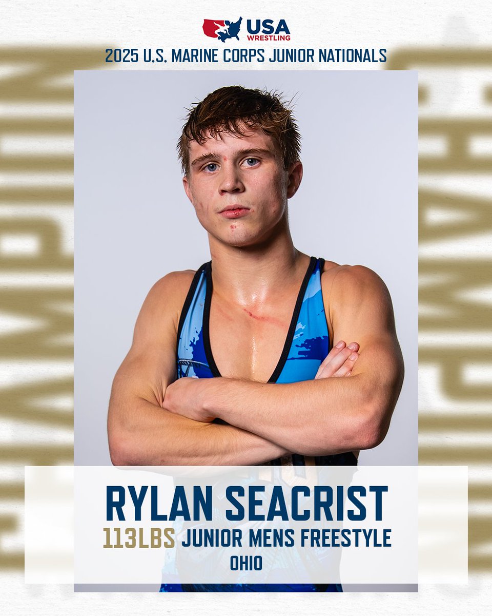 Junior Boys 113: Rylan Seacrist (OH) Dec. Justin Farnsworth (PA), 6-1 #Fargo2025
