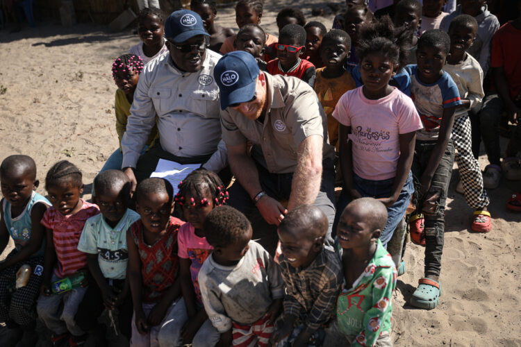 ""Continuing a Legacy of Compassion and Action

“As a father to young children, it breaks my heart to see innocent children still living and playing next to minefields,” said the Duke, after participating in a landmine safety education session in the remote village of Mawano.