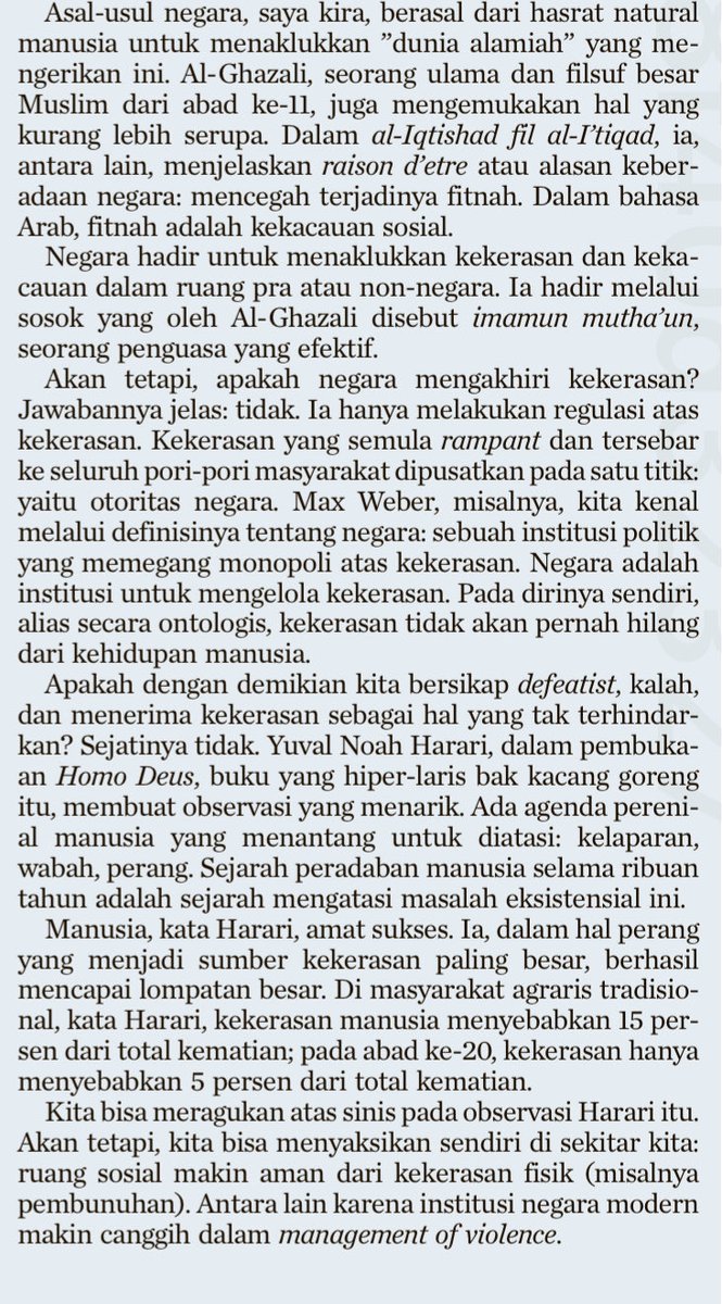 Berbagi tulisan saya di Kompas hari ini.