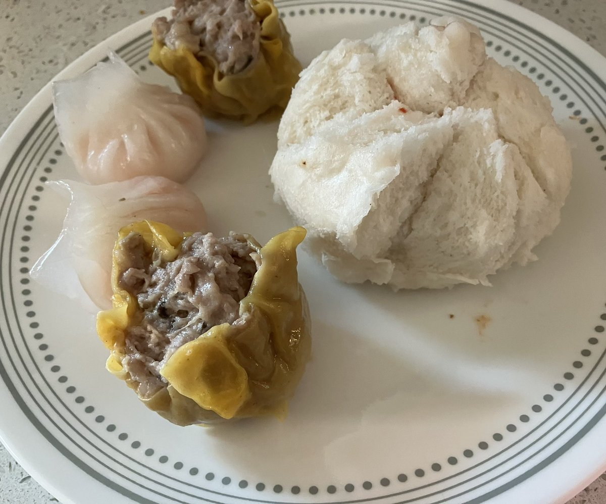 It’s been a week so rewarding myself with char siu bao, Shumai, and har gow.