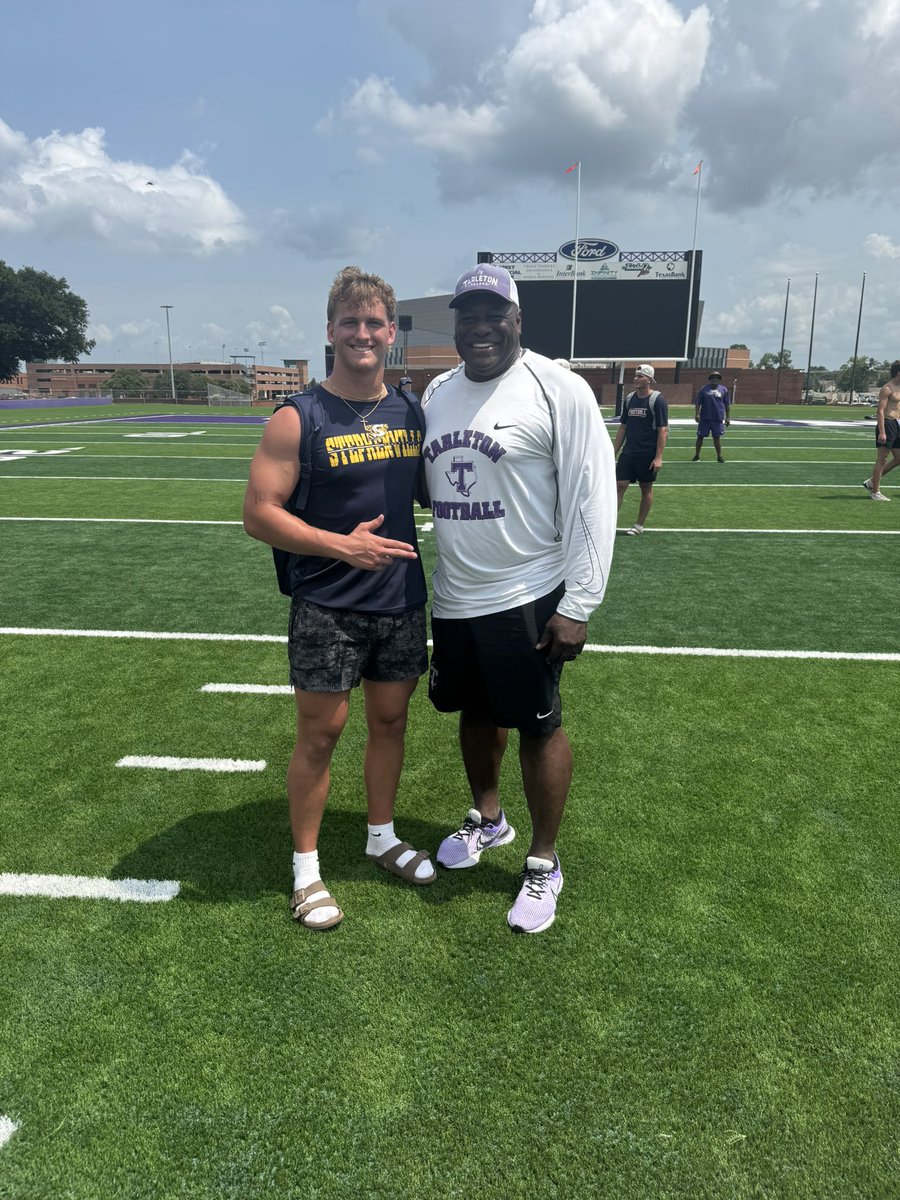 Caleb_Taylor22's tweet image. I had a great time at the @TarletonFB camp. @CoachDJWagner @CoachKilcoyne @CoachTyroneNix