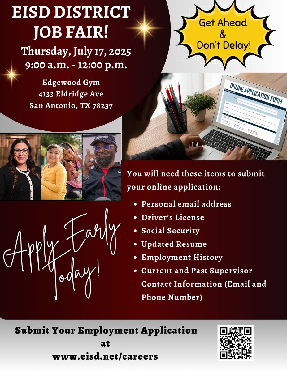 Hey <a href="/ksatnews/">KSAT 12</a> ! We're having a job fair on July 17th to fill positions in our classrooms. Can you help us spread the word? #IChooseEdgewood