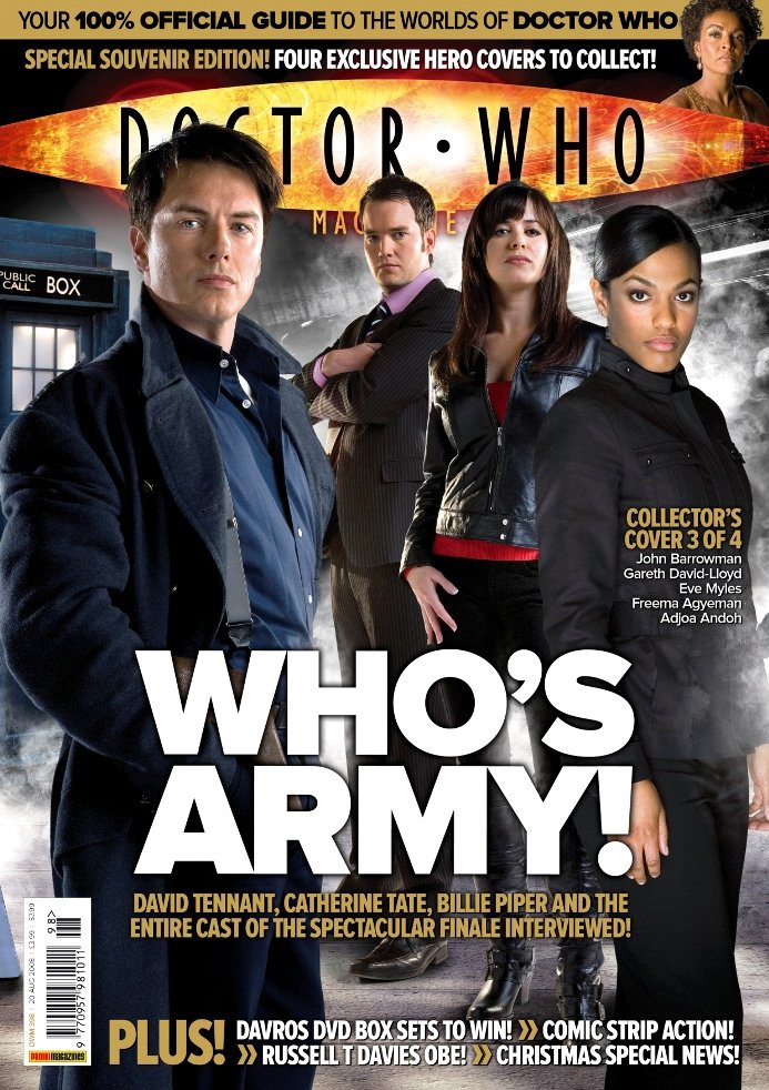 Praxeus_stan's tweet image. #DailyDWM -Day One Hundred and Ninety Nine, Part Two
The main Stolen Earth/Journey's End issue, with four covers and every single person from the episodes interviewed inside (they even got David Tennant in there twice as each incarnation lmao)