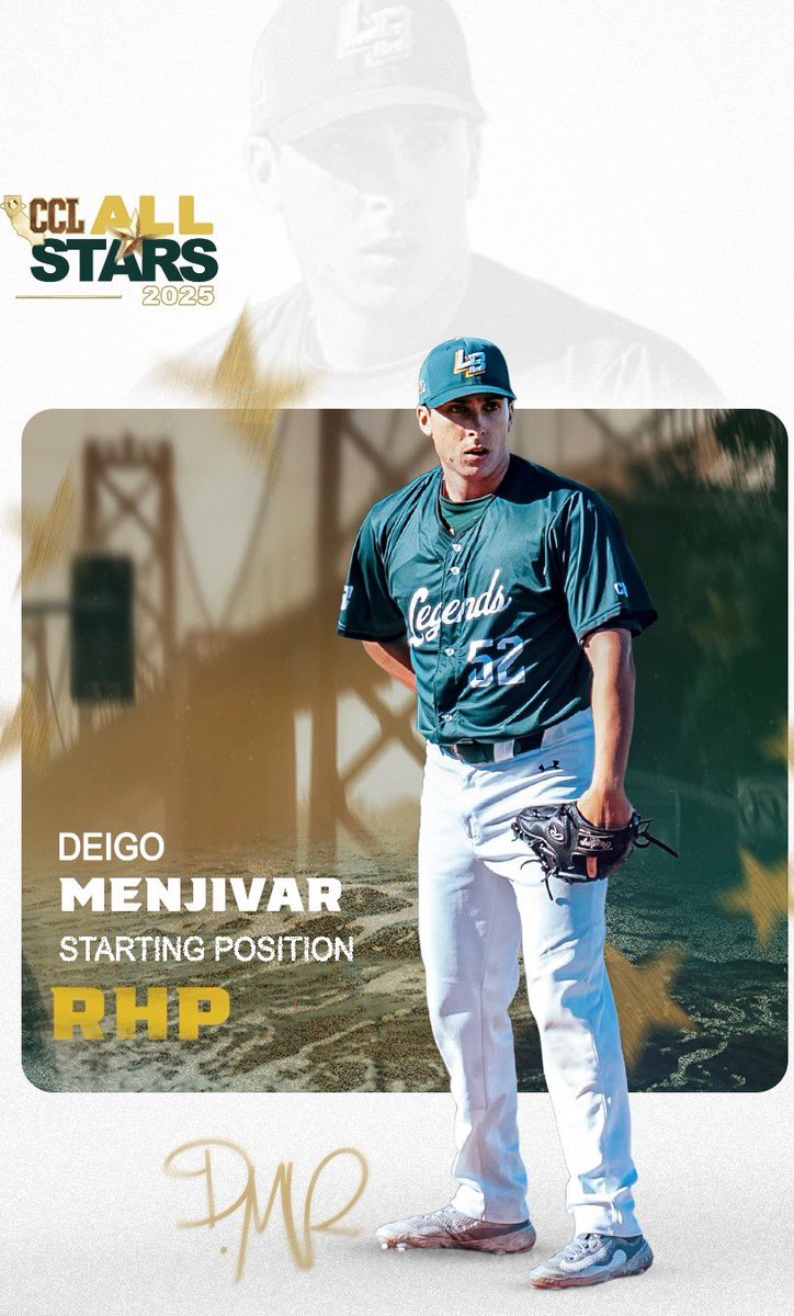 Legends Baseball ⚾️ (@mplegends) on Twitter photo All-Star Profile: Diego Menjivar
The recent <a href="/BradleyBaseball/">Bradley Baseball</a> commit has been dealing this summer🃏
🟢 Leads all Legends with a 2.30 ERA in 15.2 IP
🟡 His 12 Ks this year have helped earn him a 2-0 record with 1 save
<a href="/diego_menjivar7/">Diego Menjivar</a> <a href="/SanzeriBaseball/">Nick Sanzeri</a> #GoLegends All-Star Profile: Diego Menjivar
The recent <a href="/BradleyBaseball/">Bradley Baseball</a> commit has been dealing this summer🃏
🟢 Leads all Legends with a 2.30 ERA in 15.2 IP
🟡 His 12 Ks this year have helped earn him a 2-0 record with 1 save
<a href="/diego_menjivar7/">Diego Menjivar</a> <a href="/SanzeriBaseball/">Nick Sanzeri</a> #GoLegends