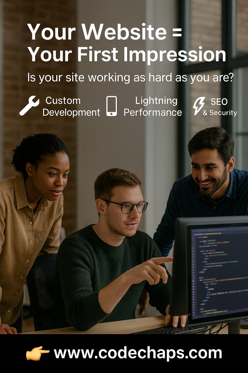 CodeChaps's tweet image. Your website = your first impression.

Is it helping or hurting your business?

✅ Custom builds
✅ Lightning performance
✅ Mobile-first, SEO-secure

Let’s turn your site into a growth machine.
👉 codechaps.com

#WebDev #Jamstack #CodeChaps #BusinessGrowth #UX #SEO