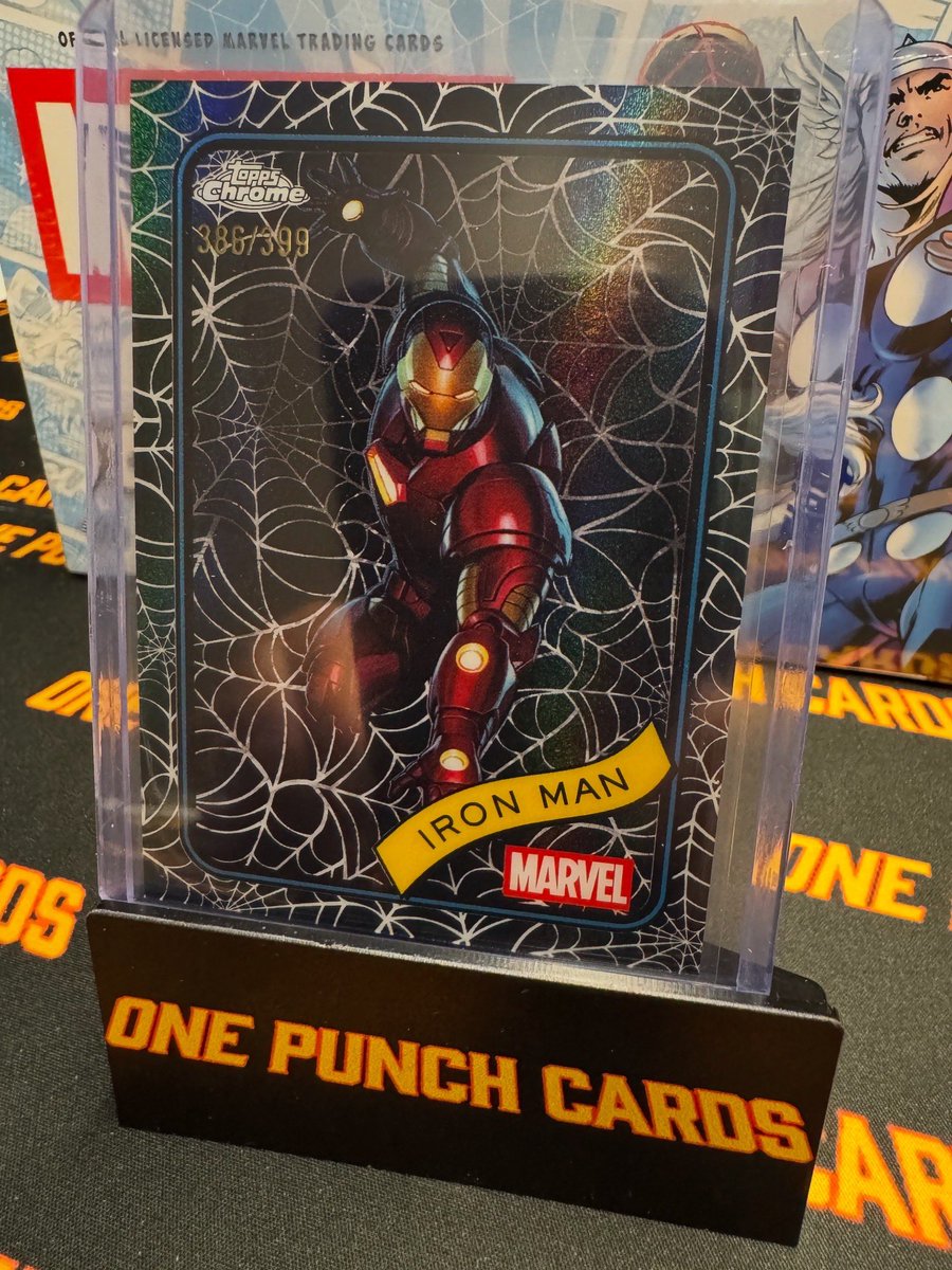 onepunchcards's tweet image. Ripped into Marvel Topps Chrome and BOOM! 💥 Snagged a Claw /10, Iron Man /399, and a Psylocke auto that’ll slice through your FOMO! 🗡️ Join AP tonight at 5:30 PM PT / 8:30 PM ET for a live pull party—trust me, he’s bringing the 🔥!
