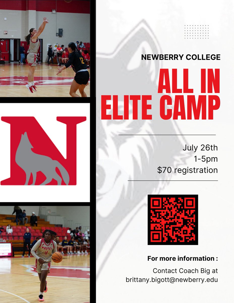 All In Elite Camp registration is still open!
Don’t miss your chance to showcase your talent. Camp time is almost here — lock in your spot today!
Grades: 8th-12th
Dates: July 26
Price: $70 
Registration Link: 
forms.gle/63i2fzuJxPMBFd…
edit