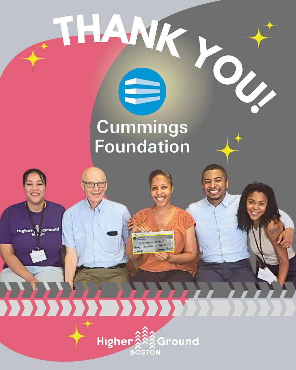 Big thanks to the Cummings Foundation for the surprise $30K gift through MAD$! Your generosity fuels high-quality STEM, arts &amp; literacy programs for K2–6th graders through NextGen Explorers. We're so grateful! 
 #highergroundboston #community
cummingsfoundation.org