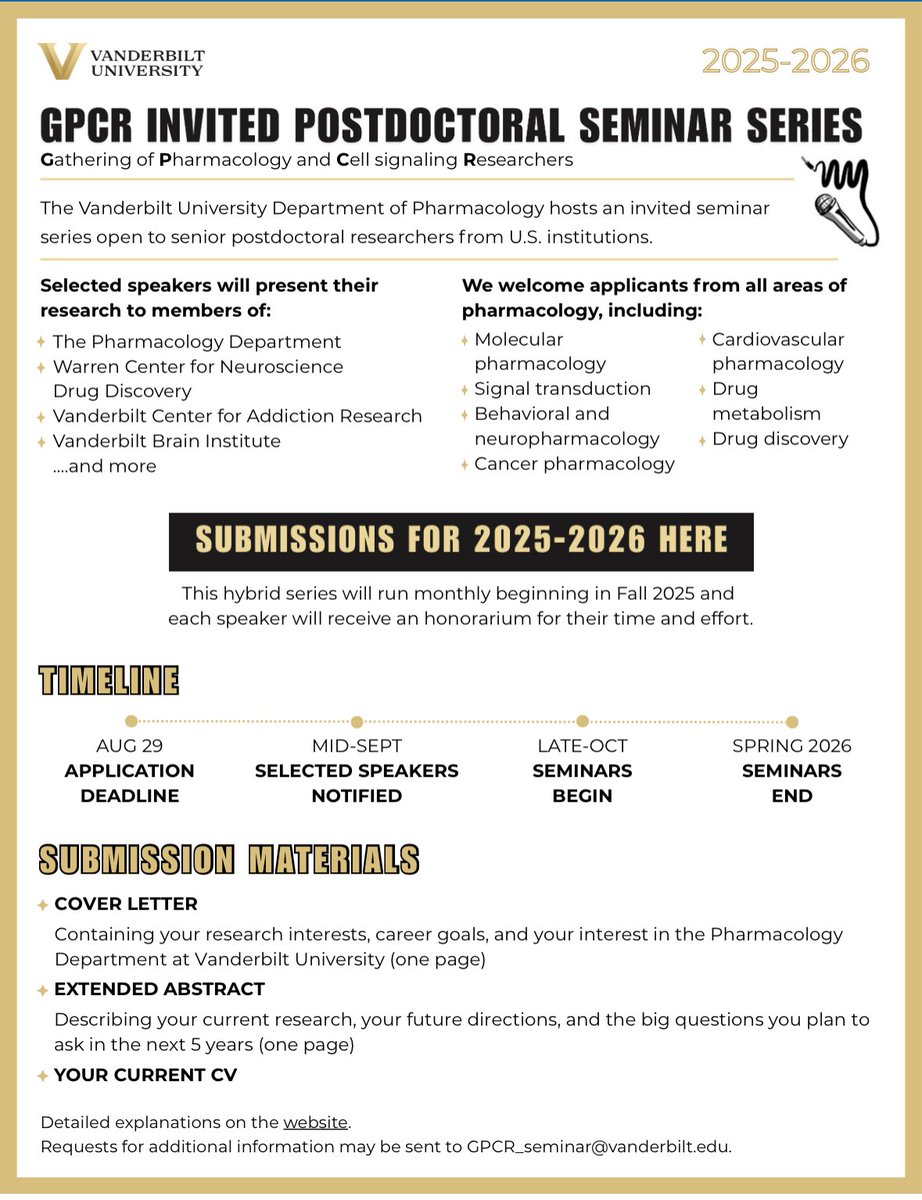 📣📣 Exciting opportunity to present your work at Vanderbilt! Please apply and help me spread the word!