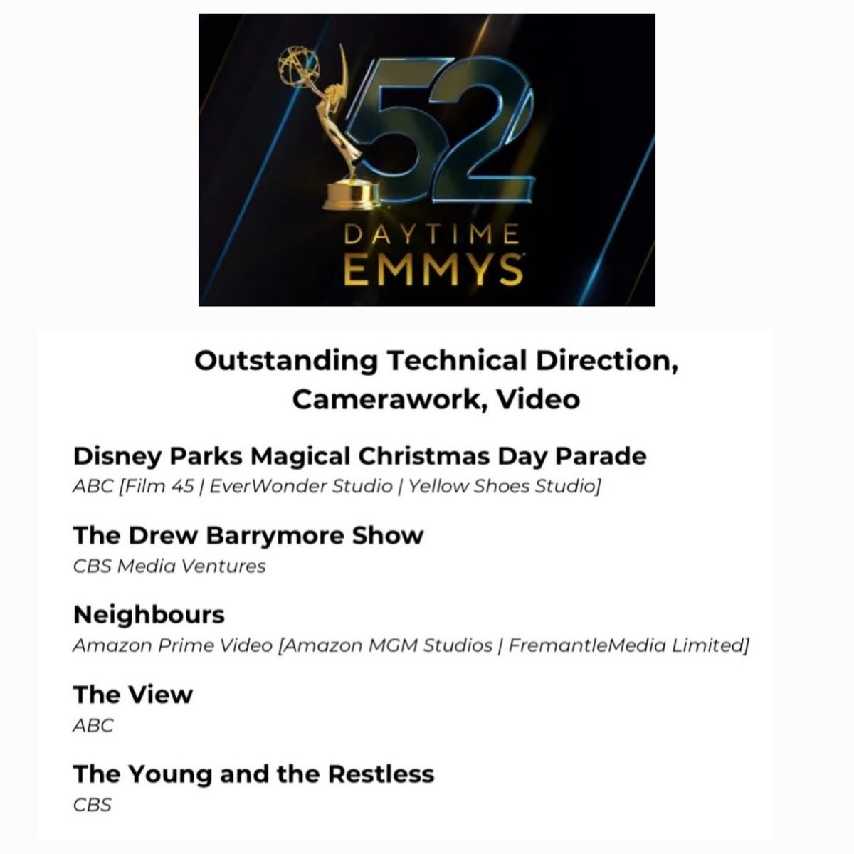 Sooz (@suburbansooz) on Twitter photo <a href="/AmazonMGMStudio/">Amazon MGM Studios</a> <a href="/PrimeVideo/">Prime Video</a> <a href="/JudyJustice/">Judy Justice</a> @Neighbours has been nominated too #Emmys2025 #bringbackneighbours <a href="/AmazonMGMStudio/">Amazon MGM Studios</a> <a href="/PrimeVideo/">Prime Video</a> <a href="/JudyJustice/">Judy Justice</a> @Neighbours has been nominated too #Emmys2025 #bringbackneighbours