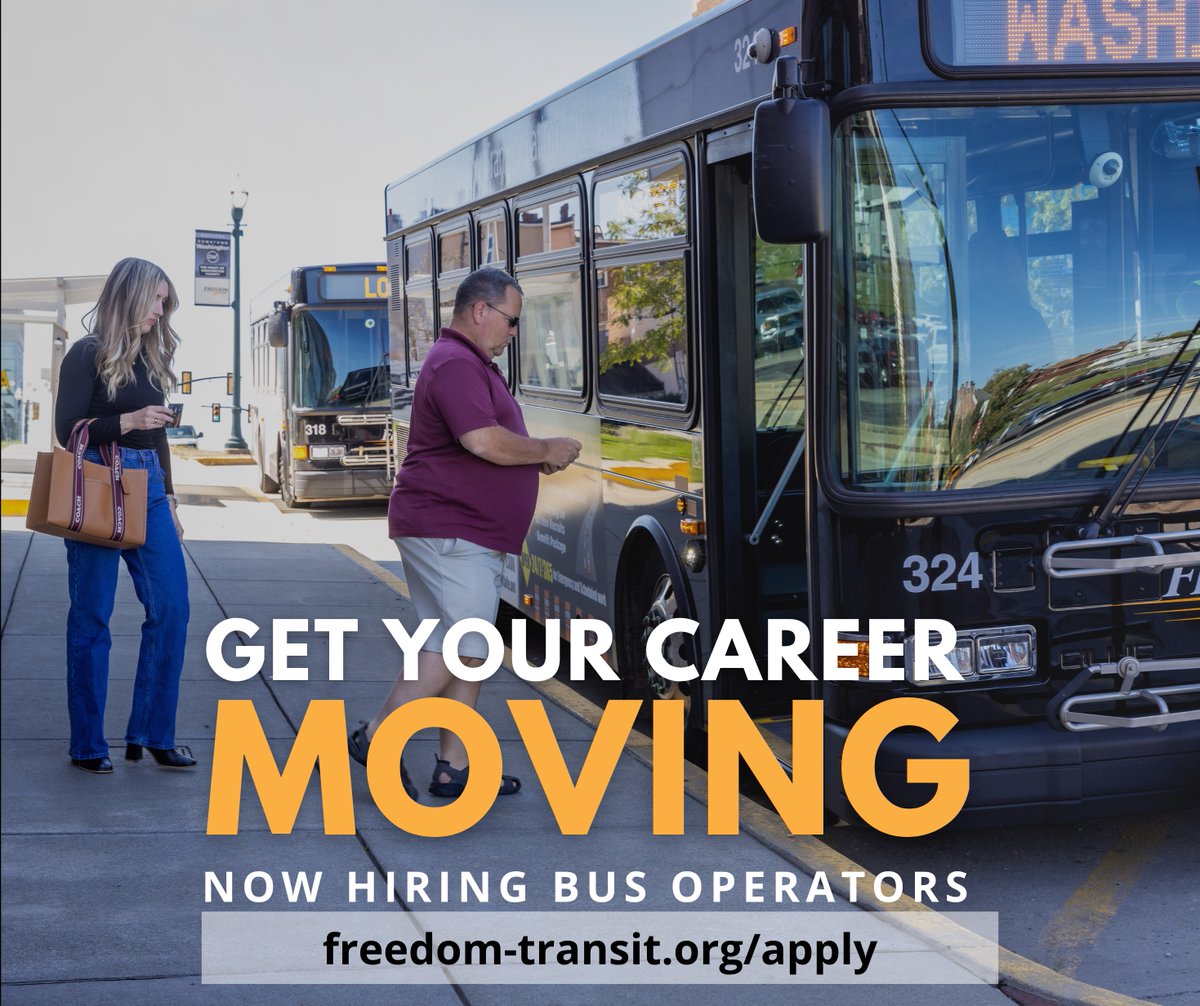 WashPATransit's tweet image. Drive with us! Visit freedom-transit.org/apply to view current openings.