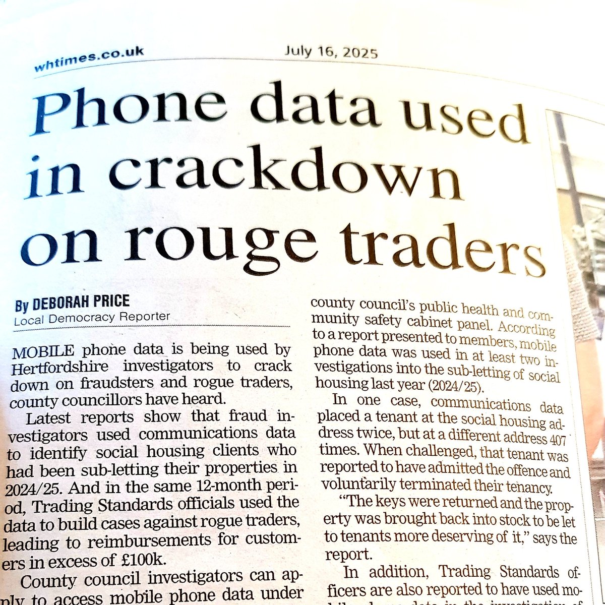Welwyn Garden City is a hot-bed of illicit makeup gangs.