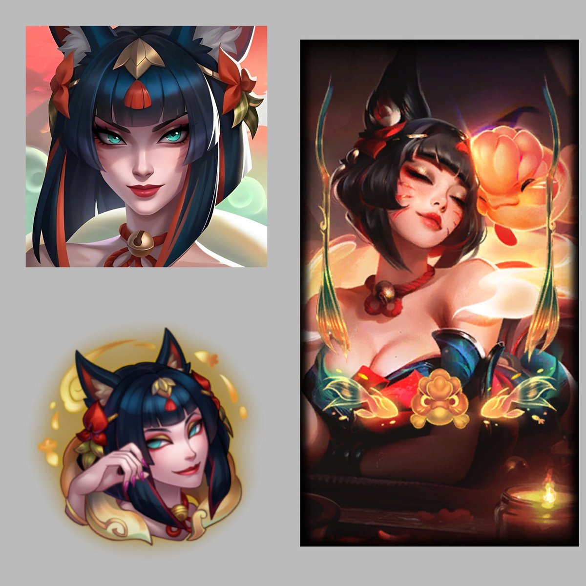 NewAzkaryan's tweet image. Ahri Termas Noturnas do Florescer Espiritual | Cosméticos 🪷
-» Ícone
-» Emote
-» Borda