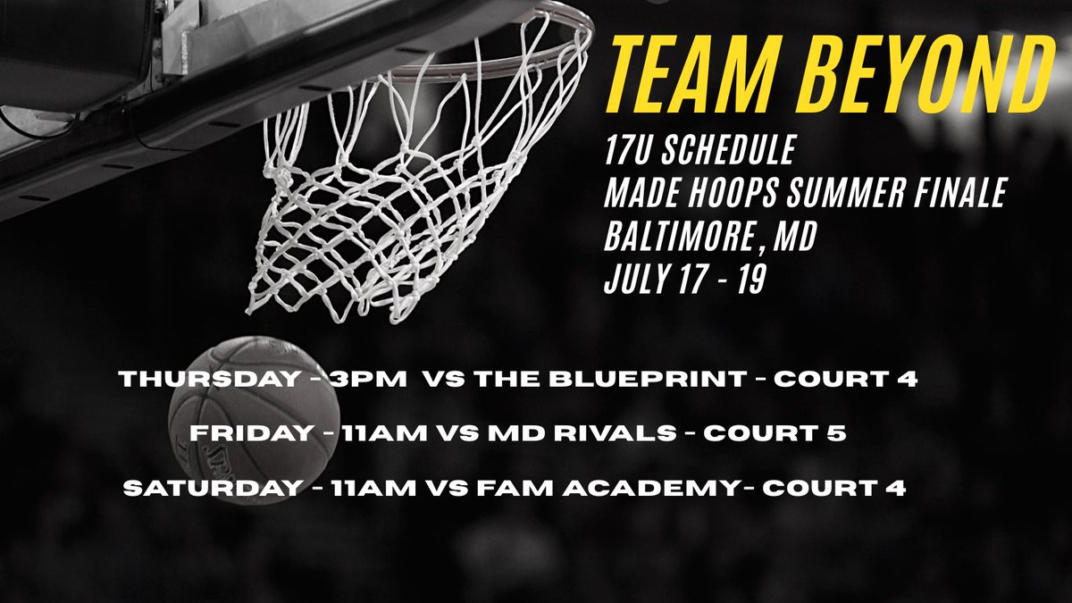 Scouts and coaches please see my schedule for the upcoming <a href="/madehoops/">MADE Hoops</a> Summer Finale with <a href="/teambeyondhoops/">Team Beyond Basketball</a>