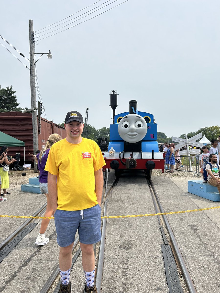DylanMay631997's tweet photo. On July 13th we wished Thomas a happy birthday, and even got to ride in Thomas’s cab that day!

#ThomasAndFriends #Thomas80th #DOWT #IllinoisRailwayMuseum https://t.co/RZm6Pr9GFF
