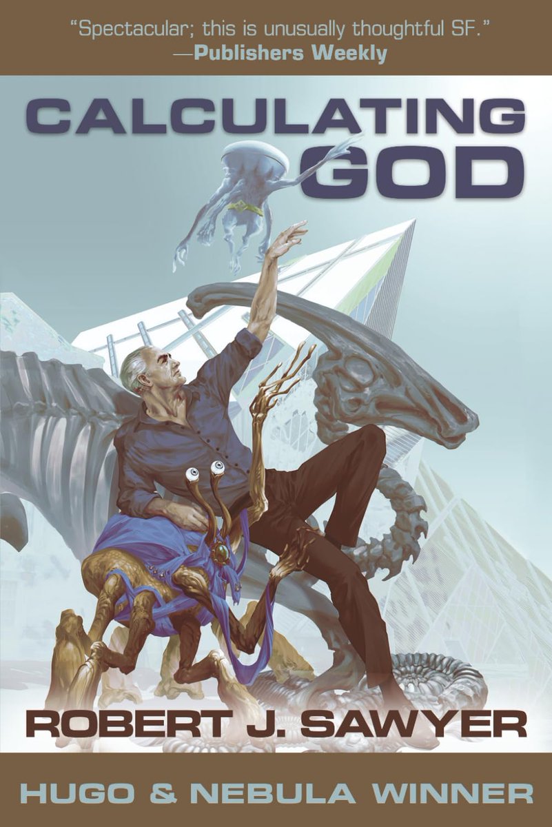 RobertJSawyer's tweet image. Beautiful new 25th-anniversary editions of my Hugo Award-nominated CALCULATING GOD — perfect for fans of Mary Doria Russell's THE SPARROW or Carl Sagan's CONTACT — in hardcover, trade paperback and ebook!
Buying links: sfwriter.com/buylinks.htm#cg