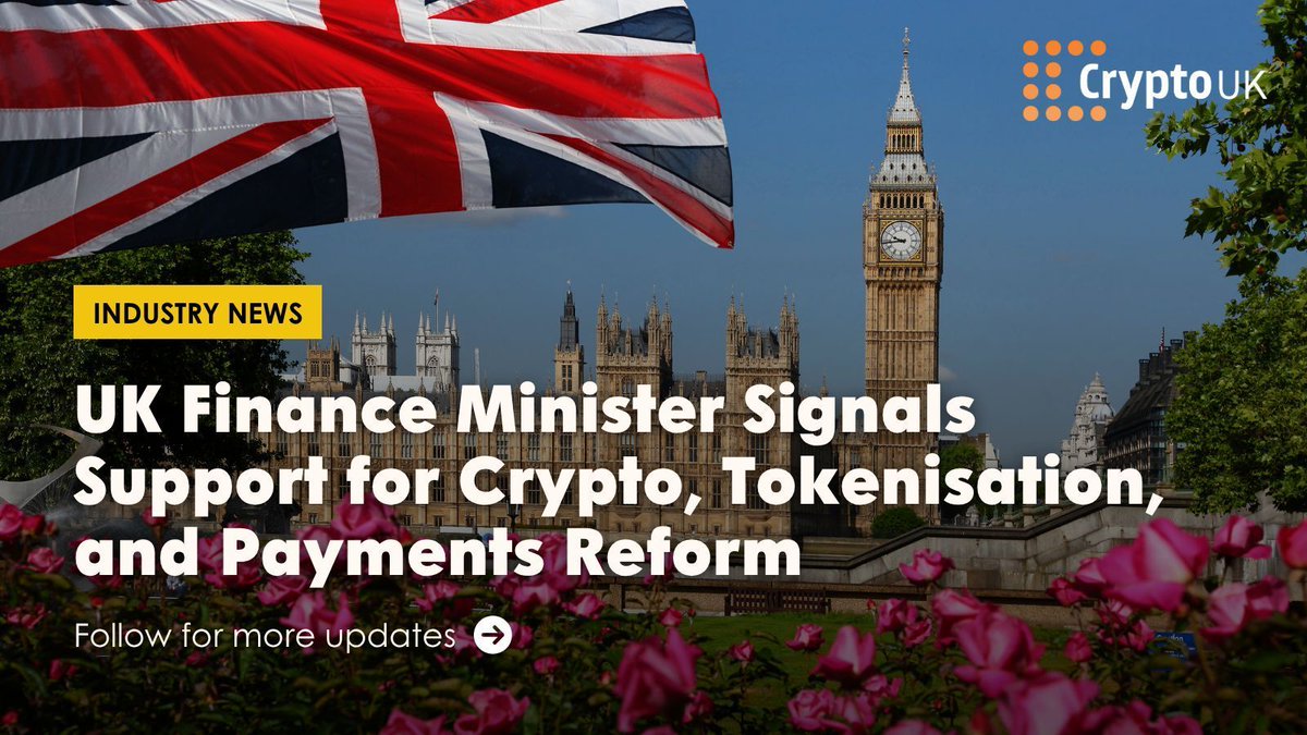 CryptoUKAssoc's tweet image. On 15 July, Chancellor Rachel Reeves unveiled the Leeds Reforms — a bold strategy to revitalise the UK’s financial services sector. For the crypto and digital asset community, the message was clear: crypto, tokenisation, and DLT are central to the UK’s economic vision.
🔹 A new…
