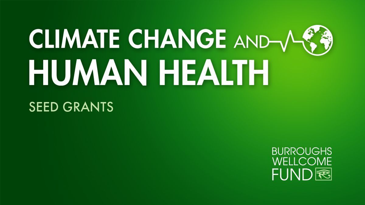 BWFUND's tweet image. APPLICATIONS OPEN - Seed grants to stimulate new connections between scholars working in largely disconnected fields who might together change the course of climate change’s impact on human health.
Deadline: July 24
buff.ly/cazOyOf
#bwfclimate