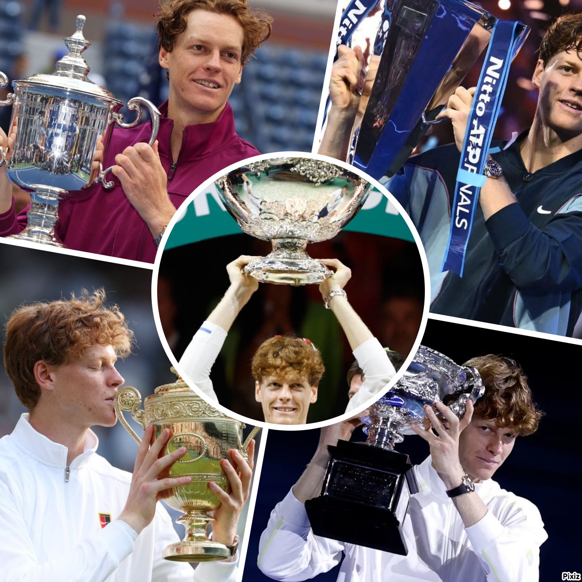 TennisMyLife68's tweet image. 🇮🇹 Jannik Sinner is the 1st player 𝐞𝐯𝐞𝐫 to the holder of:
- 3 Slams (Australian Open, Wimbledon, US Open)
- ATP Finals
- Davis Cup