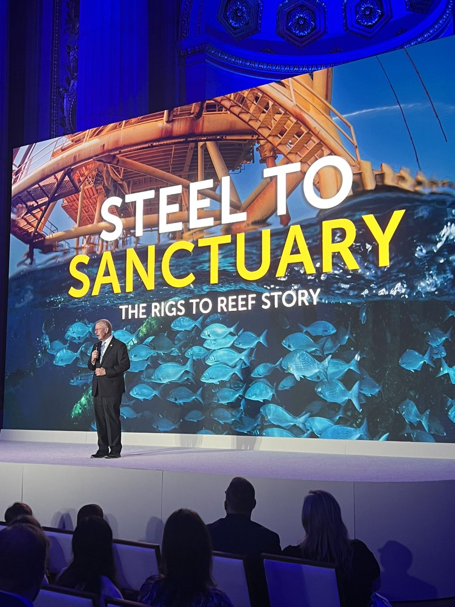 RepEzell's tweet photo. Last night, I had the honor of discussing legislation I’m working on to help create a clear path for preserving more @rigstoreef habitats in the Gulf of America.

It was great to join @RepWesterman and Louisiana Governor @JeffLandry to highlight the importance of this effort and how it supports marine ecosystems, fishing communities, and conservation in the Gulf region.