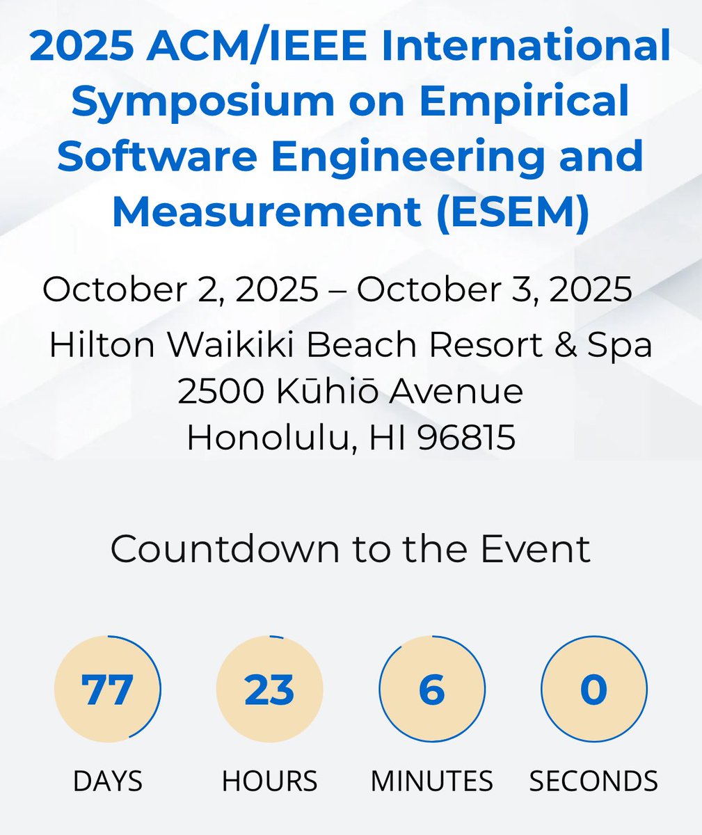 ESEM_conf's tweet photo. Please note - our registration is open 💎Early bird ends 20 August, 2025! 

https://t.co/1XG0D9MU4e https://t.co/55q4TGKs8x