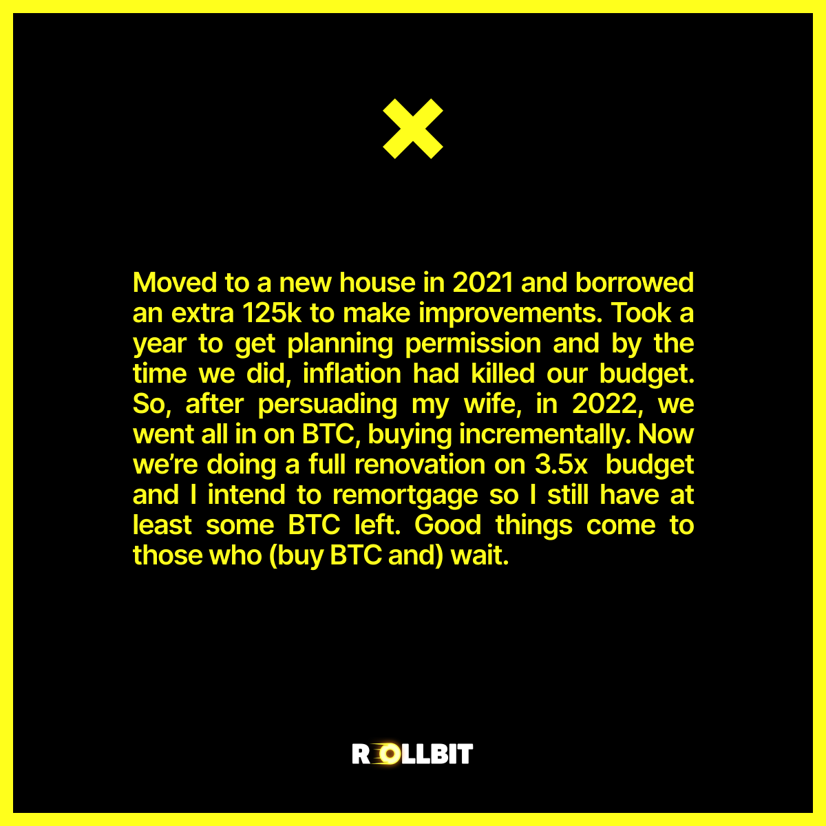 In 2022, we went all in on BTC.