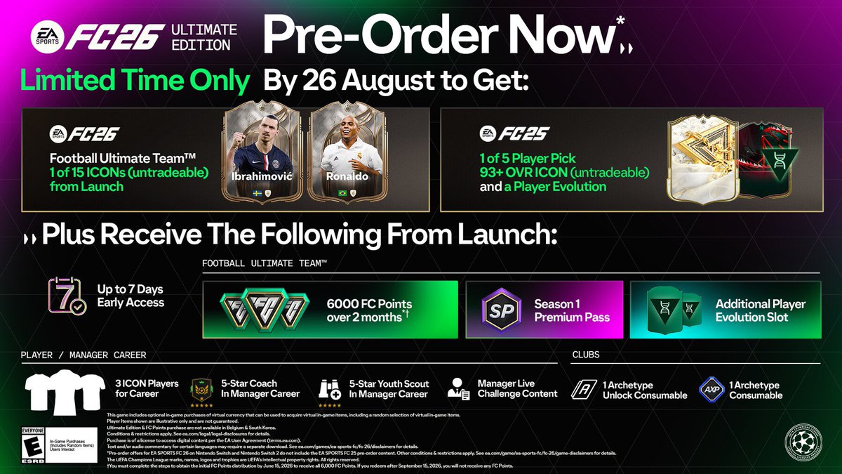 EAFCassist's tweet image. 🚨Who wants FC 26 FREE❓

To join: 

• ✅ Like 
• ✅ Comment console 
• ✅ Follow me 

Winner in the next days 🏆🏆🏆