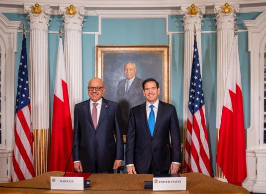 Bahrain Embassy DC (@bahrainembdc) on Twitter photo As part of the official visit by HRH the Crown Prince and Prime Minister to the United States of America, the Kingdom of Bahrain signs a Nuclear Cooperation MOU with the U.S. 🇧🇭🇺🇸 <a href="/SecRubio/">Secretary Marco Rubio</a> <a href="/bahdiplomatic/">وزارة الخارجية 🇧🇭</a> As part of the official visit by HRH the Crown Prince and Prime Minister to the United States of America, the Kingdom of Bahrain signs a Nuclear Cooperation MOU with the U.S. 🇧🇭🇺🇸 <a href="/SecRubio/">Secretary Marco Rubio</a> <a href="/bahdiplomatic/">وزارة الخارجية 🇧🇭</a>